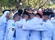 Tangis Haru Pecah Usai Paskibraka Dumai Kibarkan Bendera Merah Putih
