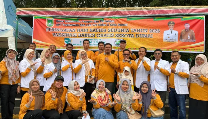Pemko Dumai Vaksinasi 263 Ekor Hewan Peliharaan