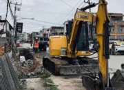 Tanggulangi Banjir, Pemko Dumai Revitalisasi Drainase Jalan M. Yamin