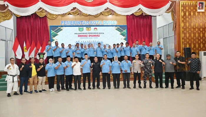Pengurus INKAI Kota Dumai Resmi Dilantik, Siap Tingkatkan Prestasi Karateka Daerah