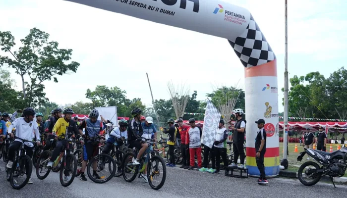 Semarak Haornas, Kilang Pertamina Dumai Gelar Fun Bike Sehat Penuh Energi
