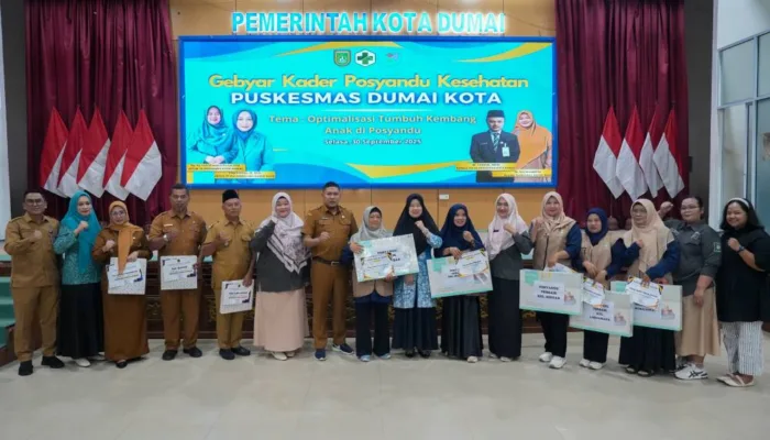 Puskesmas Dumai Kota Gelar Gebyar Kader Posyandu Kesehatan