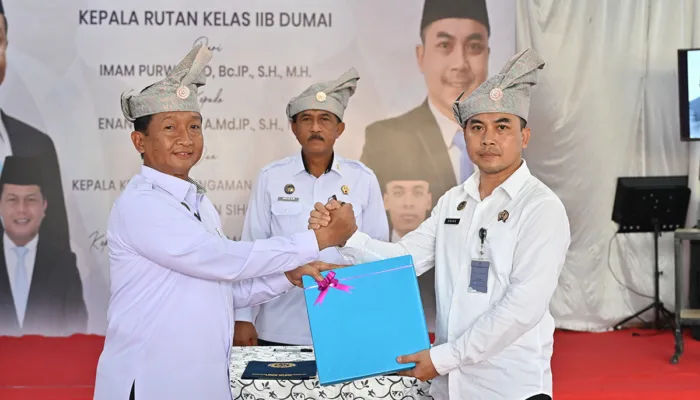 Pisah Sambut Kepala Rumah Tahanan Kelas IIB Dumai