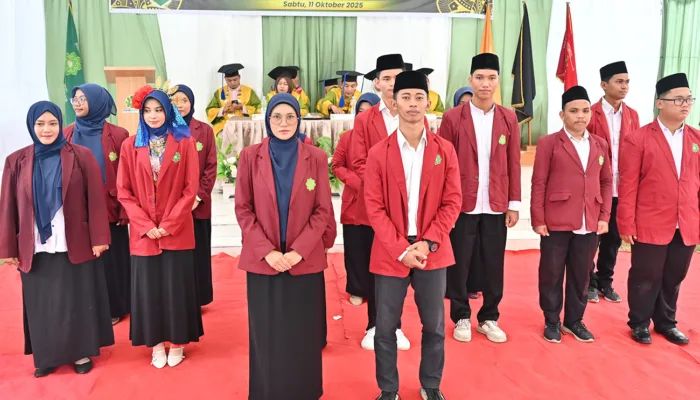 Kepemimpinan Baru Mahasiswa IAITF Dumai Resmi Dikukuhkan di Bawah Langit Kampus