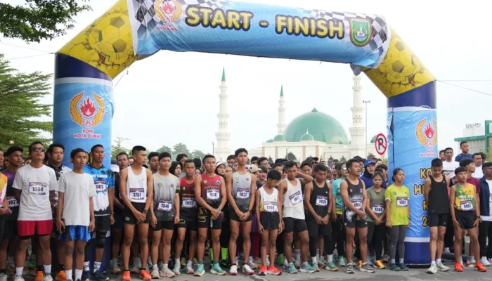 Antusias dan Meriah, Begini Suasana Heroes Run yang Ditaja KONI Dumai