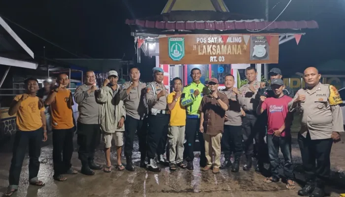 Perkuat Sinergi Kamtibmas Polres Dumai Kunjungi Pos Satkamling Laksamana