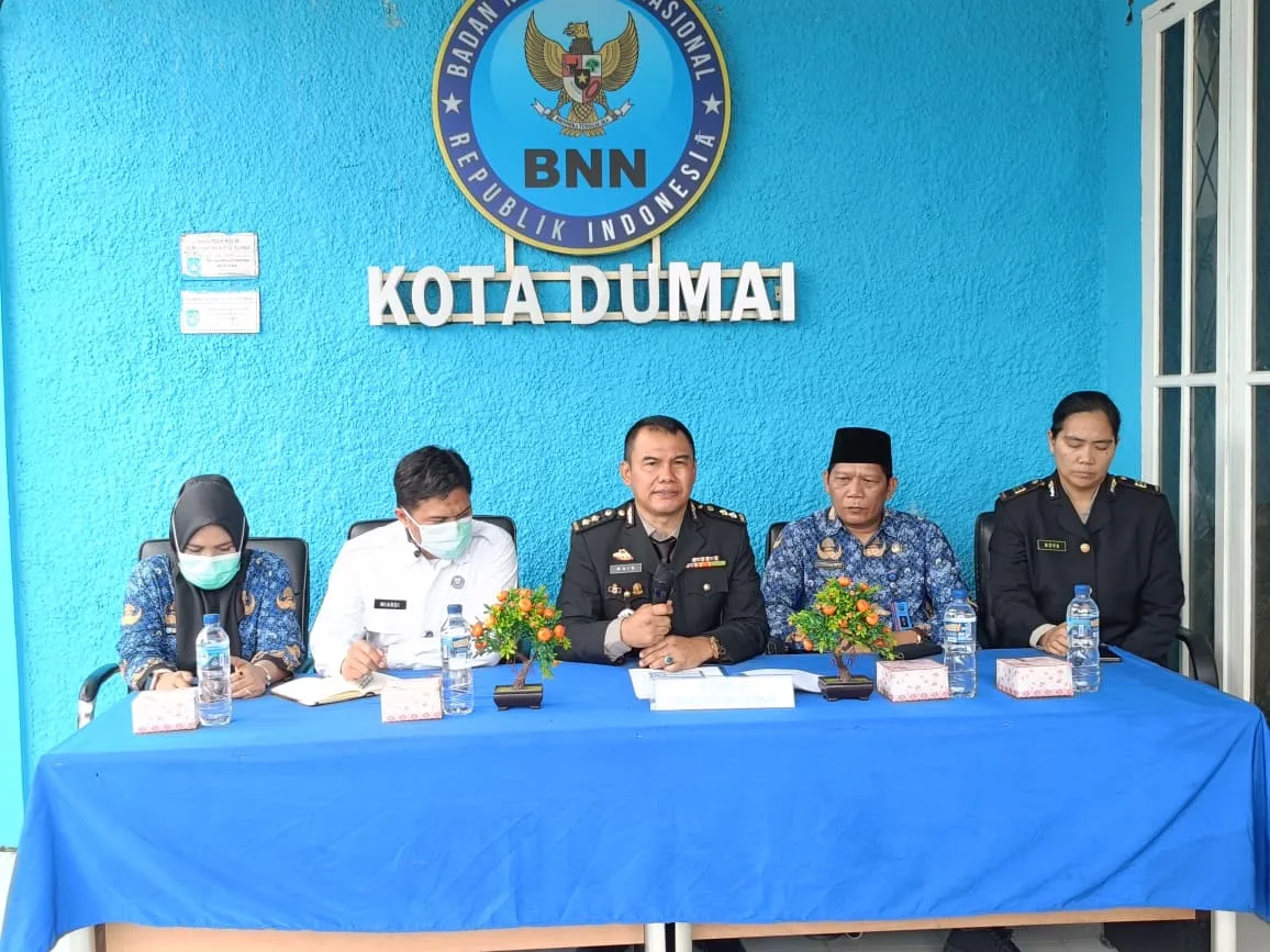BNN Dumai konferensi pers capaian pemberantasan narkoba 2025