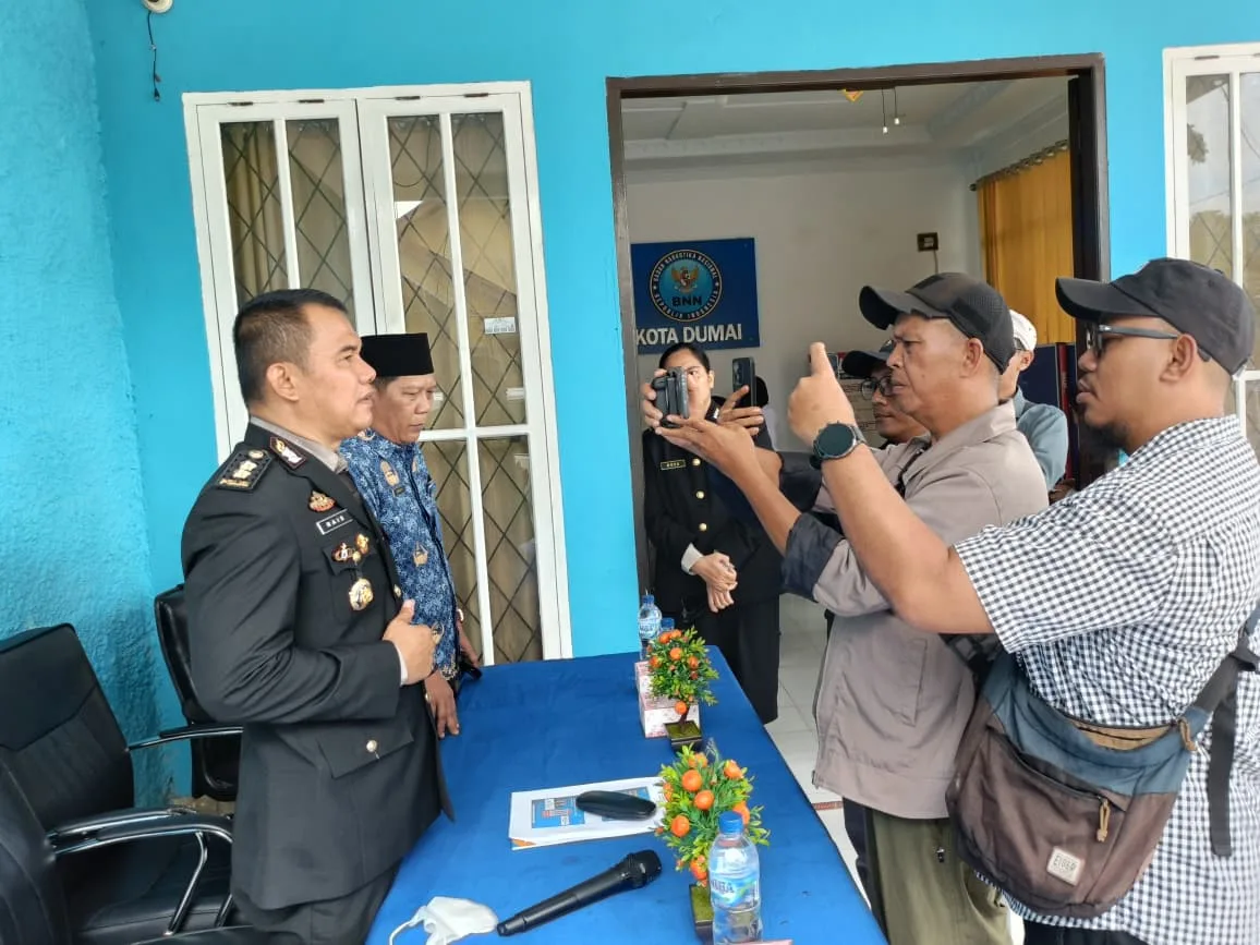 BNN Dumai konferensi pers capaian pemberantasan narkoba 2025