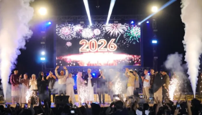 Panggung Hiburan Berbalut Doa dan Aksi Kemanusiaan Warnai Pergantian Tahun di Dumai