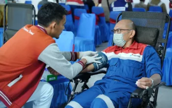 Pertamina Patra Niaga RU Dumai  Kumpulkan 600 Kantong Darah di Bulan K3 2026