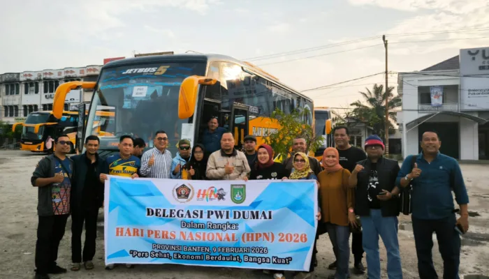 PWI Dumai Ikut Ambil Bagian di HPN 2026, Berangkat Bersama Rombongan PWI Riau ke Serang