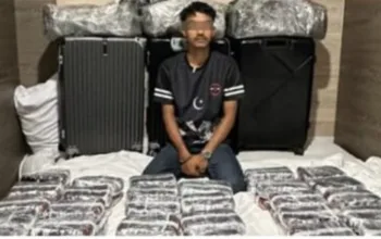 Bawa Hampir 100 Ribu Butir Happy Five, Warga Malaysia Digrebek di The Best Hotel Dumai