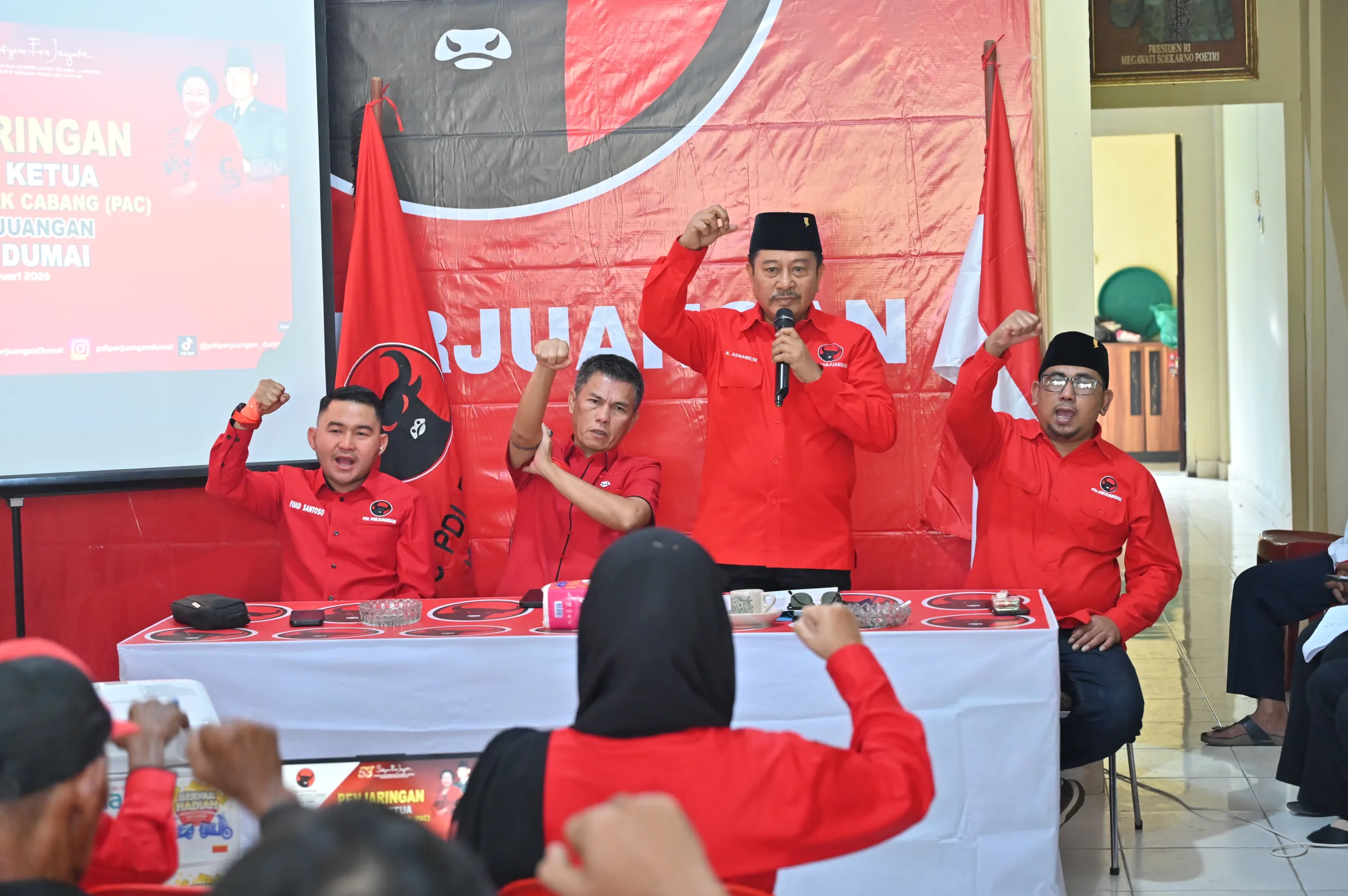 Penjaringan Ketua PAC PDI Perjuangan se-Kota Dumai di Sekretariat DPC PDI Perjuangan Kota Dumai