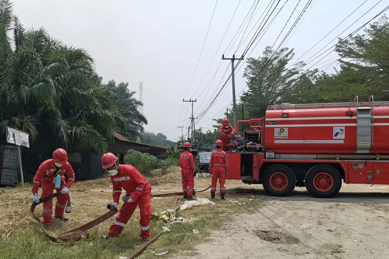 atau Fire Emergency Response Team (FERT) dari PT Pertamina Hulu Rokan (PHR)