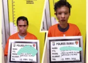 Gerebek Ruko di Pelintung, Polisi Bekuk Dua Pengedar Sabu