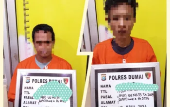 Gerebek Ruko di Pelintung, Polisi Bekuk Dua Pengedar Sabu