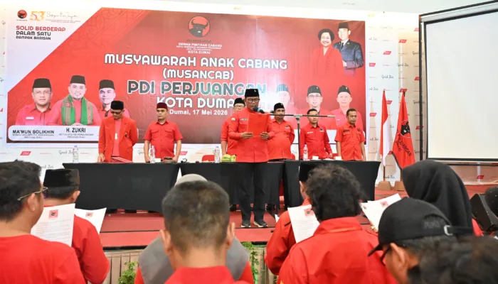 Musancab PDI Perjuangan Se-Kota Dumai Jadi Momentum Penguatan Struktur dan Konsolidasi Akar Rumput