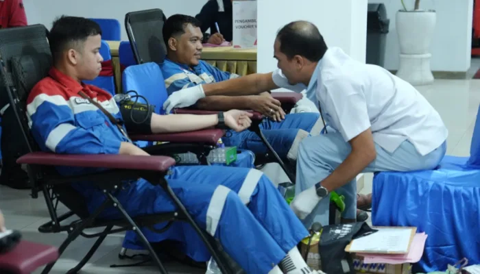 Donor Serentak di Pertamina Patra  Niaga Kilang Dumai dan Sungai Pakning, Setetes Kepedulian Kumpulkan 600 Kantong Darah