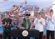 Kado HUT Bhayangkara ke-80, Kapolri Resmikan 80 Jembatan Merah Putih Presisi di Riau
