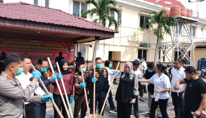 30,8 Kilogram Narkotika Dimusnahkan, Perang Dumai Melawan Jaringan Internasional Terus Ditabuh