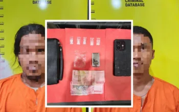 Warga Asal Belawan dan Pengangguran di Dumai Ditangkap, Polisi Sita Lima Paket Sabu