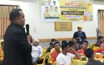 Golkar Dumai Gelar Gen Z Melek Demokrasi, Ketua Bawaslu Agustri Ajak Generasi Muda Jadi Pemilih Cerdas