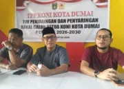 Satu Bakal Calon Tarik Berkas, TPP Musorkotlub KONI Dumai hanya Verifikasi Abdul Kadir Jailani