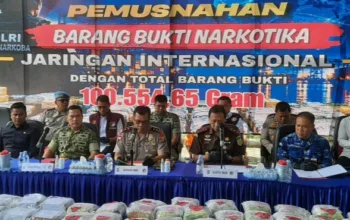 Polda Riau Musnahkan 100,5 Kg Narkoba Jaringan Internasional, Selamatkan 467 Ribu Jiwa