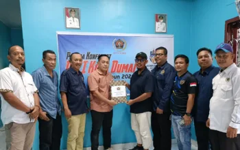Didampingi Wartawan Senior dan Mantan Ketua Dua Periode, Bambang Prayetno Ambil Formulir Calon Ketua PWI Dumai