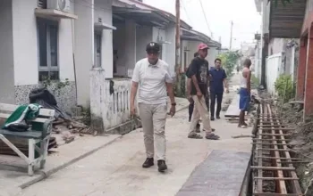 Kadis PU Dumai Tinjau Sejumlah Proyek Drainase, Dukung Program Pengendalian Banjir